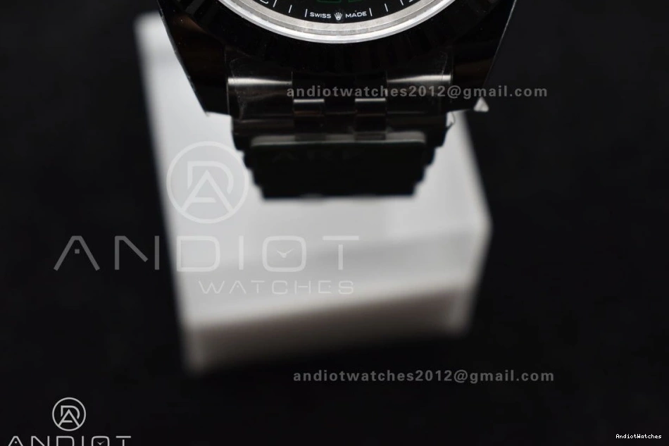 904L DateJust Gray SS Wimbledon On 126330 Vr Breathable Best Roman Dial Bracelet Edition ARF 589 Green Jubilee 1:1 41 0901